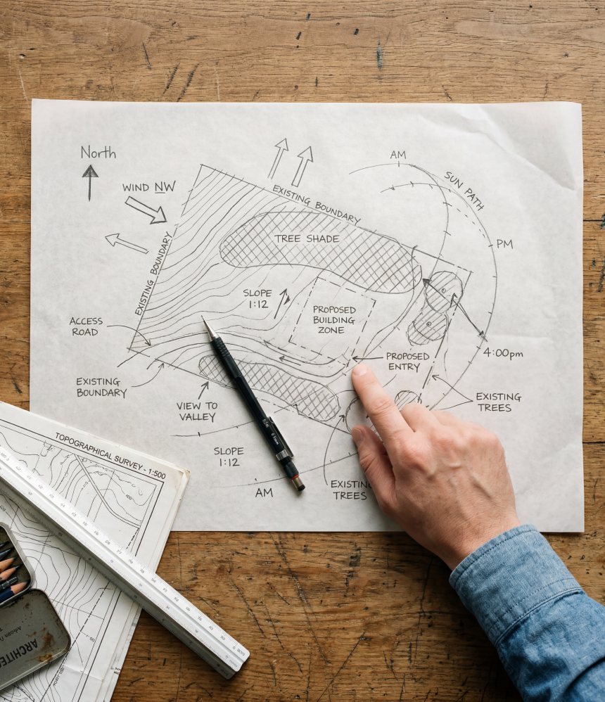 Site planning for the 10.5 acre Avinea estate